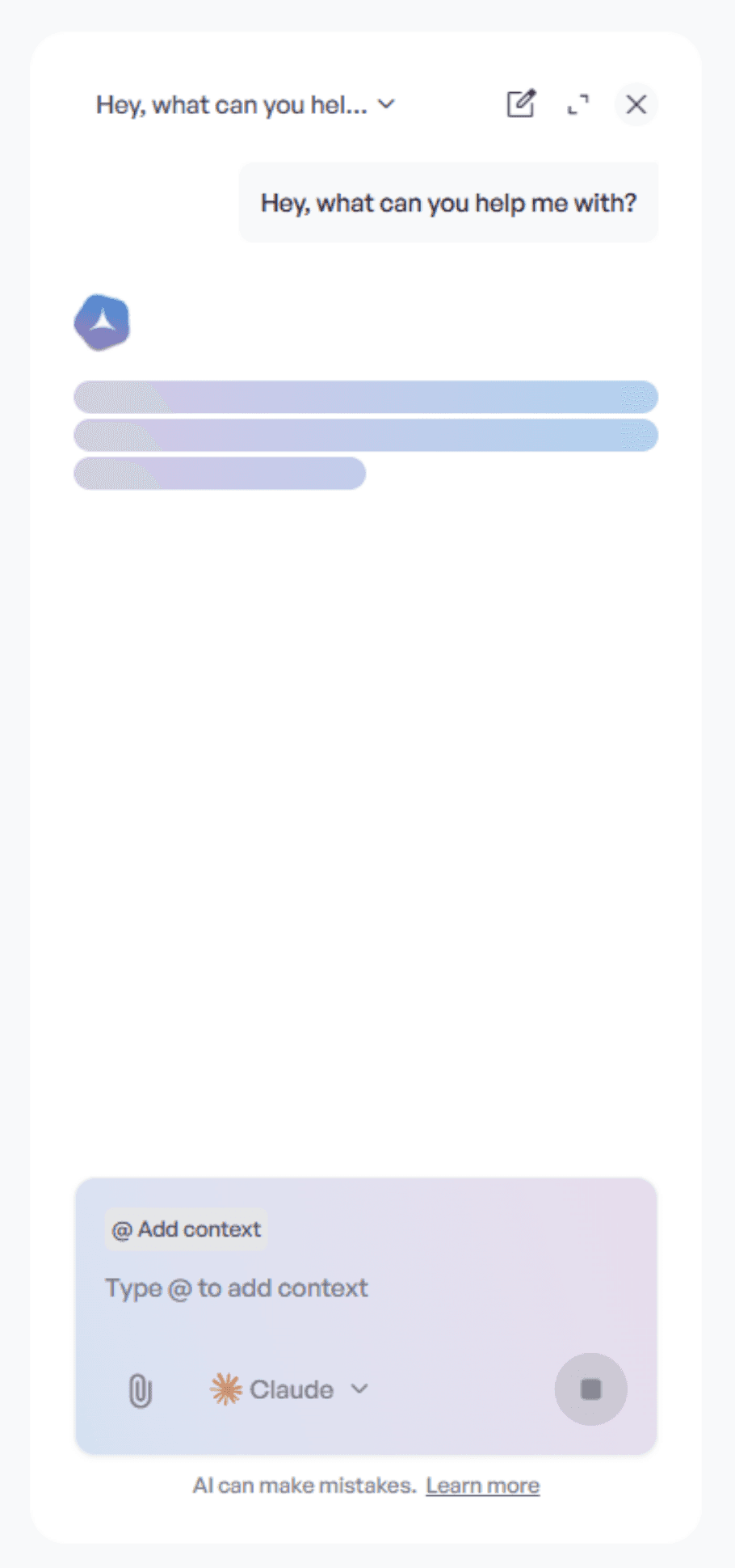 Web Agent Interface Preview